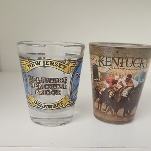 New Jersey Delaware Memorial Bridge Shot Glass Set